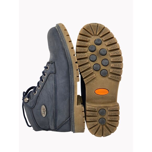 Lugz Women's Mantle Mid Boots Blue Size 8.5 Slip Resistant - Picture 1 of 12